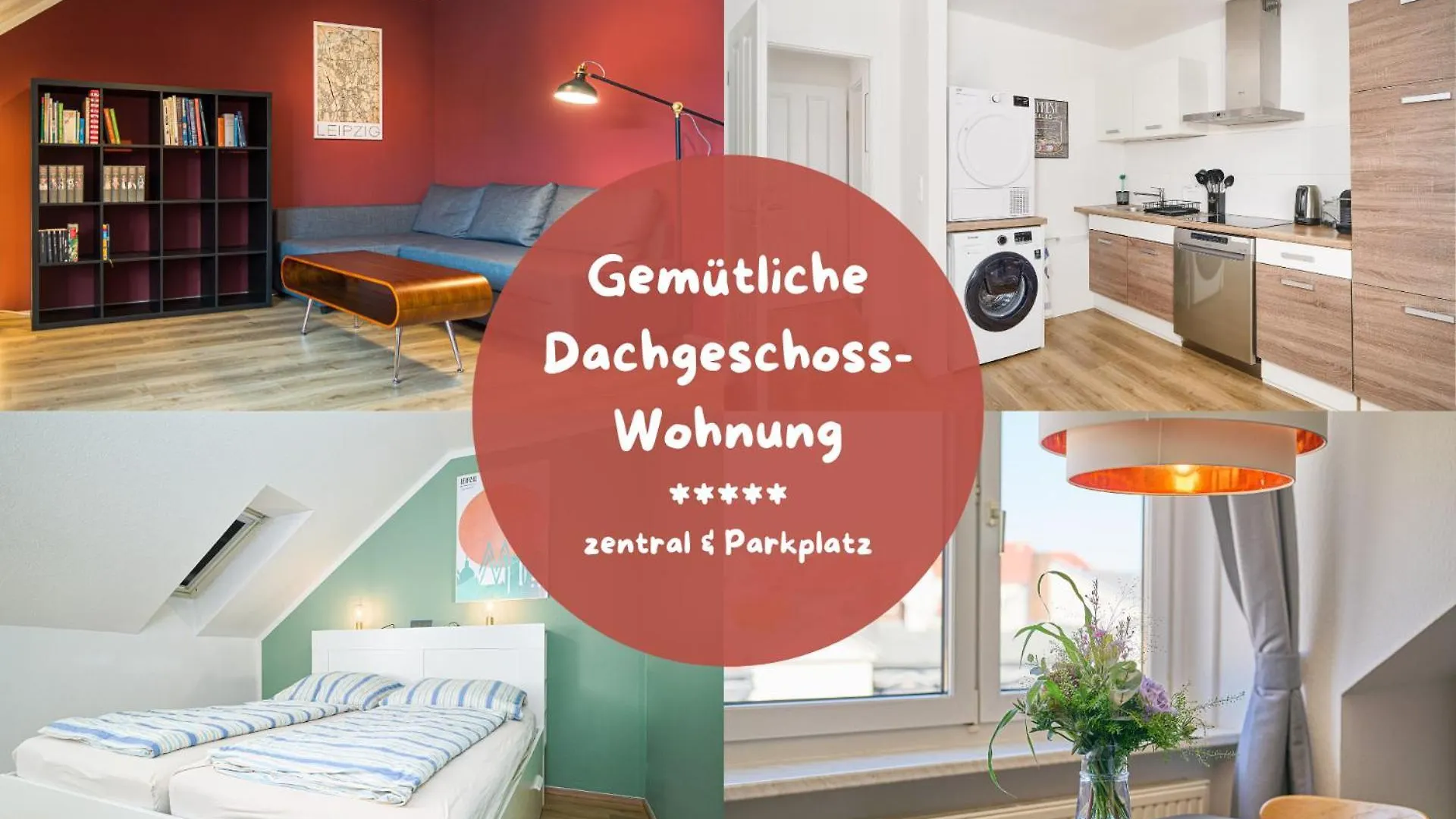 Gemuetliche Und Zentrale Dachwohnung Mit Parkplatz Und Netflix Lipsia